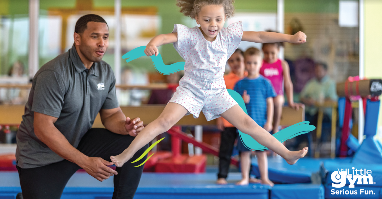 Coach training students at The Little Gym